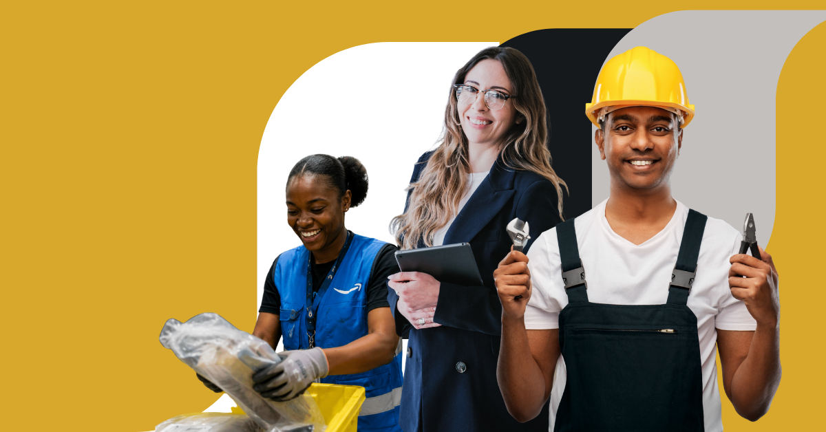 Diverse workers ready for their next opportunity.